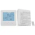 Programmable Thermostat, Large Digital LCD Display Smart Temperature Controllers 5A for Home