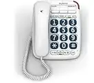 BT 61130 Big Button 200 Corded Telephone,White,22 x 18 x 11.4 centimetres