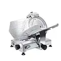 KWS MS-12NS Premium Commercial 420w Electric Meat Slicer 12-Inch Stainless Steel Blade, Frozen Meat/Cheese/Food Slicer Low Noises Commercial and Home Use [ ETL, NSF Certified ]