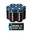 ANSMANN CR123A 3V Lithium Battery [Pack of 8] CR123A/CR123/CR17345/DL123/EL123A Ideal For Alarm Systems, Smoke Detectors, Remote Controls, Keyless Locks, Walkie Talkies and Many More