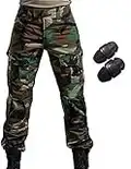 H Welt EU Esercito, pantaloni tattici militari da uomo con proteggi ginocchia per airsoft, paintball, lotta, Foresta, XXL