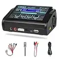 HTRC LiPo Battery Charger RC Balance Fast Charger Discharger 150W 10A AC/DC C150 Battery Chargers for 1-6S Life Li-ion LiHV NiCd NiMH PB Smart Battery (Black)