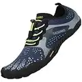 SAGUARO Unisexo Ligeras Zapatillas de Trail Running Flexibles Elástica Zapatos de Playa Ventilación Ajustables Zapato Descalzos Minimalistas Zapatillas para Pista Surf Buceo Nadando, Agua Azul 44