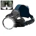 LED Rechargeable Headlamps for Adults, 90000 Lumen Super Bright Headlamp Flashlight 90°Adjustable 4 Modes IPX5 Waterproof USB Rechargeable Head Lamp for Camping Running Hunting Cycling Climbing Hiking