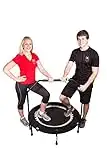 Maximus Bounce & Burn Folding Indoor Mini Trampoline Rebounder for Adults. Fun Way to Lose Weight, Stay Healthy & Get FIT! Plus Exercise Workout DVD | Handle Bar & Bounce Counter | New 2023 Model