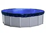 QUICK STAR Couverture de Piscine d'hiver Ronde 200g / m² pour Piscine de Taille 366-400 cm Dimension bâche ø 460 cm Bleu