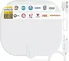 2023 Nuovo Potente Amplificatore Interno dell'Antenna TV, 480KM Gamma 360° Ricezione del Segnale Antenna TV Digitale per 1080P 4K Tutte le Vecchie e Smart TV DTT DVB-T/DVB-T 2, 5M Cavo Coassiale