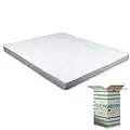 EVERGREENWEB - Colchón Doble 140x190 cm para sofá Cama, colchón Alto 12 cm de espumación para Cama, ortopédico, ergonómico, con Funda Blanca hipoalergénica y antiácaros DAYBED