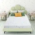 Airdown Twin Mattress, 6 Inch Memory Foam Mattress in a Box for Kids with Breathable Bamboo Cover, Medium Firm Green Tea Gel Mattress for Bunk Bed, Trundle Bed, CertiPUR-US Certified, Made in USA