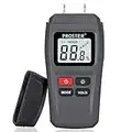 Proster Igrometro Umidità Legno LCD Retroilluminato Misuratore Umidità per Pavimenti o Pareti Legno 4 Gruppi Tester Umidità Preciso Spegnimento Automatico Indicatore Bassa Batteria