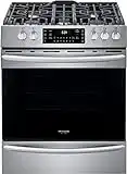 Frigidaire FGGH3047VF 30" Gallery Series Gas Range with 5 Sealed Burners, griddle, True Convection Oven, Self Cleaning, Air Fry Function, in Stainless Steel