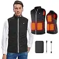 SUKEER Heated Vest with 5V Battery Electric Heating Jacket Body Warmer Heating Clothing with Winter Outdoor Hunting Camping