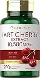 Carlyle Tart Cherry Capsules | 10,500mg | 200 Pills | Max Potency | Non-GMO, Gluten Free | Tart Cherry Juice Extract