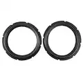 10 Pollici di Gomma Perforata Altoparlante Bordo di Schiuma Subwoofer Surround Anelli Parti di Ricambio per La Riparazione Dell'altoparlante o Fai da te (nero)