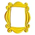 Handmade Friends Peephole Frame - As seen on Monica’s Door on Friends TV Show (Yellow)