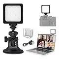 Flashoot Kit luci per videoconferenze per laptop da lavoro a distanza, illuminazione per chiamate con zoom, illuminazione per webcam, illuminazione per fotografia ricaricabile per auto-trasmissione