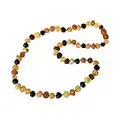 Baltic Amber Necklace - Adult Raw Amber Bead Necklace - Multi Color Unpolished Amber Beads - Multiple Lengths, Baltic-Amber, baltic-amber