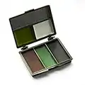 garden mile® 3 Colour Camouflage Face Paint Compact Cartridge Pallet with Mirror | Army Cadet Military Camo Field Paint Army Face Cream GI War Paint