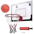 DREAMADE Basketballbrett, Basketball Backboard Basketballboard, Basketballkorb Wandmontage, Basketballbrett mit Korb für Indoor und Outdoor