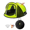 Z Camping Tent, Zenph 2-3 Persons Family Pop Up Tent, 3 Seconds Automatic Opening Waterproof Sun Shelter, Automatic Instant Tents for Outdoor Hiking, Fishing, Beach