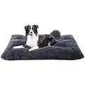 ZENGAOOU Hundebett Grosse Hunde, Hundekissen Waschbar Hundekorb Flauschig - 80x55cm Anti-Angst, Anti-Rutsch Hundematte