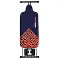 Boardmann Ironing Board - Extra Wide, Blue/Orange/Black, Mesh Back, 3 Year Guarantee (Boardmann XL)