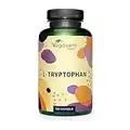 L-Tryptophane Vegavero® | 500 mg | 100% Naturel | Sans Additifs | Analysé en Laboratoire | Humeur + Sommeil + Anti Stress | VEGAN | 120 Gélules