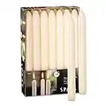 SPAAS Ivory Tapered Candles Pack of 14 - 9 Inch Tall for Candlesticks, Unscented Premium Wax - 8 Hour Long Burning for Home Decoration, Wedding, Holiday and Parties