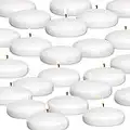 Royal Imports 10 Hour Floating Candles, 3” White Unscented Dripless Wax Discs, for Cylinder Vases, Centerpieces at Wedding, Party, Pool, Holiday (12 Set)