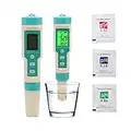 Tester della Qualità Dell'acqua, ORP PH TDS TEMP EC Salinità SG 7 in 1, Penna per Contatore Dell'acqua Digitale LCD Accurata con Polvere di Rilevamento, per Acqua Potabile, Acquari