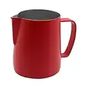 Dianoo Stainless Steel Frothing Pitcher Jug Milk Frothers Cup Suitable for Coffee, Latte and Frothing Milk 350ml Red