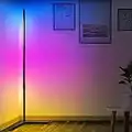 Aney Well Led Corner Floor Lamp, Dimmable LED Standing Lamp with Remote Control, RGB Mood Colour Lighting Modern Atmosphere Floor Lamps for Living Room, Bed Room, Home Decoration, Right Angle Bottom