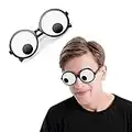Delphinus Googly Eyes Glasses, Funny Googly Eyes Goggles Shaking Party Glasses Toys Novelty Shades Funny Costume Accessories for Party Favor