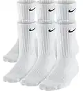 NIKE Everyday Performance Training Socks (6-Pair) Large White