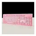 Gaming Keyboard, Waterproof Silent Pink Hello Kitty Laptop Computer Keyboard Cartoon Cute Pink USB Wired KT cat Keyboard Gaming for Girls for Desktop, Computer, PC (Color : Pink)