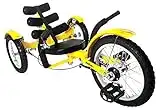 Mobo Tri-201Y Mobito Ultimate Three Wheeled Cruiser (Yellow, 16-Inch)