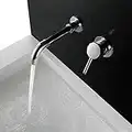 Rubinetto Lavabo Muro Miscelatore per Bagno, Cromato