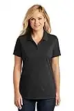 Port Authority Womens Dry Zone UV Micro-Mesh Polo (LK110) -DEEP Black -L