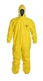 Tychem QC Chemical Protection Coveralls With Hood By Dupont, Sizes Medium To 4XL (XL)