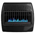 Dyna-Glo 30,000 BTU Blue Flame Thermostatic Garage Vent Free Wall Heater, Black