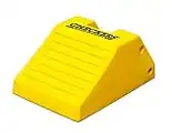 Checkers Industrial Safety Products MC3012 Light Weight Wheel Chock, 21.9" x 14.9" x 10.6", Yellow