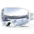 RIOROO Ski Goggles Snowboard Goggles for Men Women Adults Youth,Over Glasses OTG/UV Protection/Anti-fog/Wide Vision