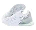 NIKE Air MAX 270, Sneaker Mujer, White/MTLC Platinum-Pure Platinum, 39 EU