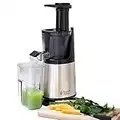 Russell Hobbs Licuadora Slow Juicer - Extractor de Zumos, 2 Coladores Fino y Grueso, Colador para Granizados, Jarra de Zumo, Depósito de Pulpa, Piezas Lavables en Lavavajillas, Plata - 25170-56