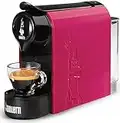 Bialetti Gioia, Macchina Caffè Espresso per Capsule in Alluminio, Supercompatta, Serbatoio 500 ml, Fucsia