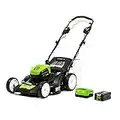 Greenworks Pro 80V 21-Inch Brushless Self-Propelled Lawn Mower 4.0Ah Battery and Charger Included, MO80L410