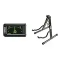 Yamaha - YTC5 - Accordeur Chromatique à Pince - Noir & Rockjam Aframe Stand de Guitare pour Toutes les Guitares Guitare Acoustique Support Support Stand Guitare Basse Guitare Électrique