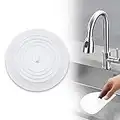 Tappo per Vasca da Bagno Universale, Tappi di Scarico, Tappo in Silicone per Lavandino, Tappo Ventosa per Vasca, Tappo Universale in Silicone per Vasca per cucine Bagno Lavanderia Doccia, Bianco