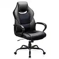 BASETBL Chaise Bureau, Fauteuil Bureau Ergonomique, Chaise Gaming Hauteur Réglable et Dossier Inclinable, Fauteuil Gamer avec Appui-Tête et Support Lombaire (Noir)