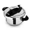 Tower T920002 Pressure Cooker, Twist/Turn Lid, Stainless Steel, 4 Litre, 22 cm